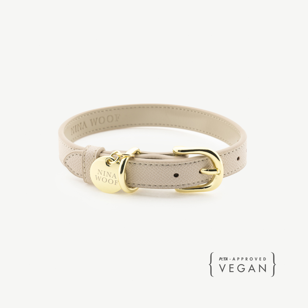 Collier - Cuir vegan - Beige Copenhague