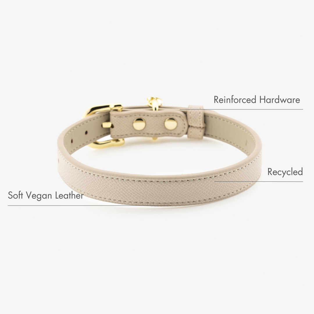 Collier - Cuir vegan - Beige Copenhague