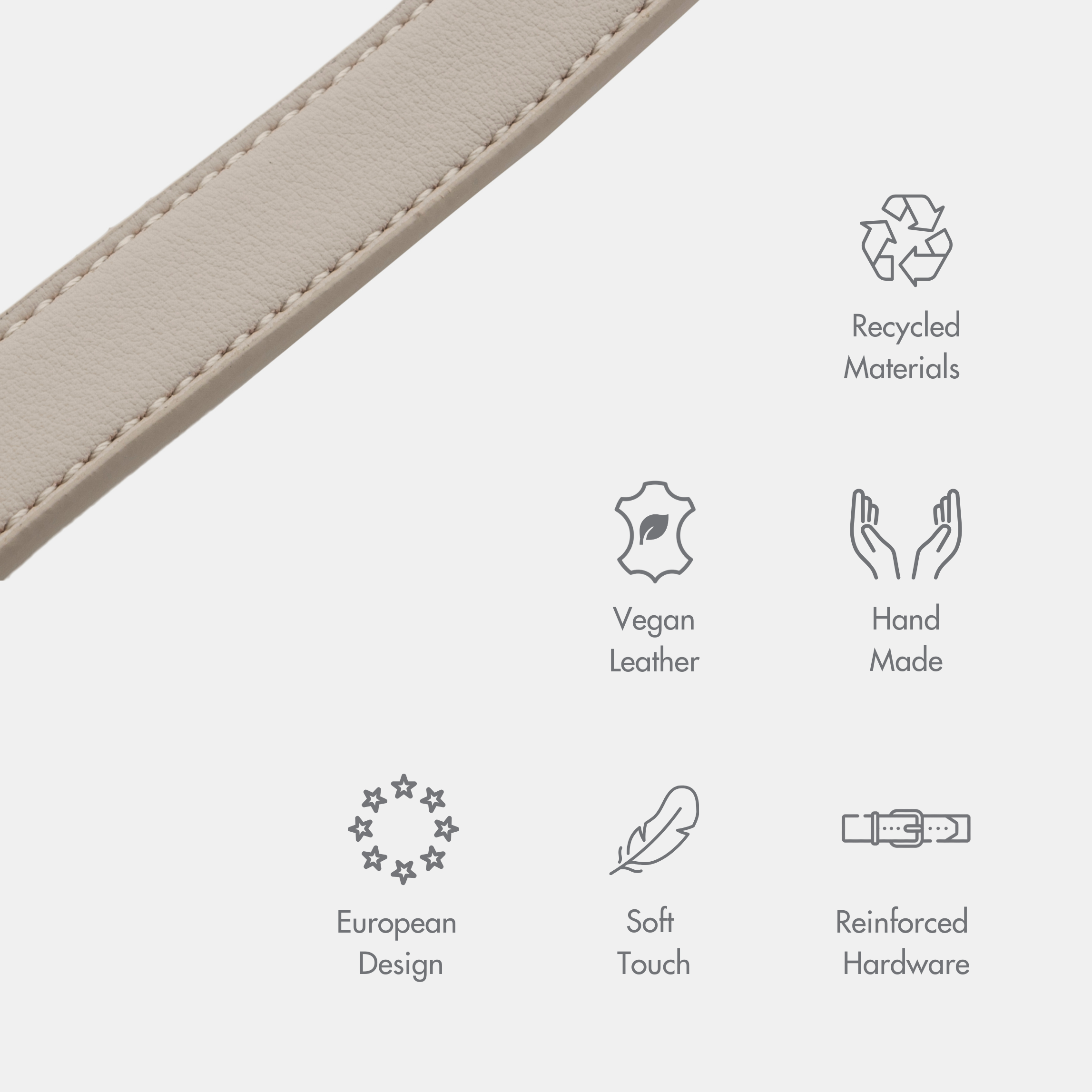 Necklace - Air Tag Enabled - Vegan Leather - Cupertino