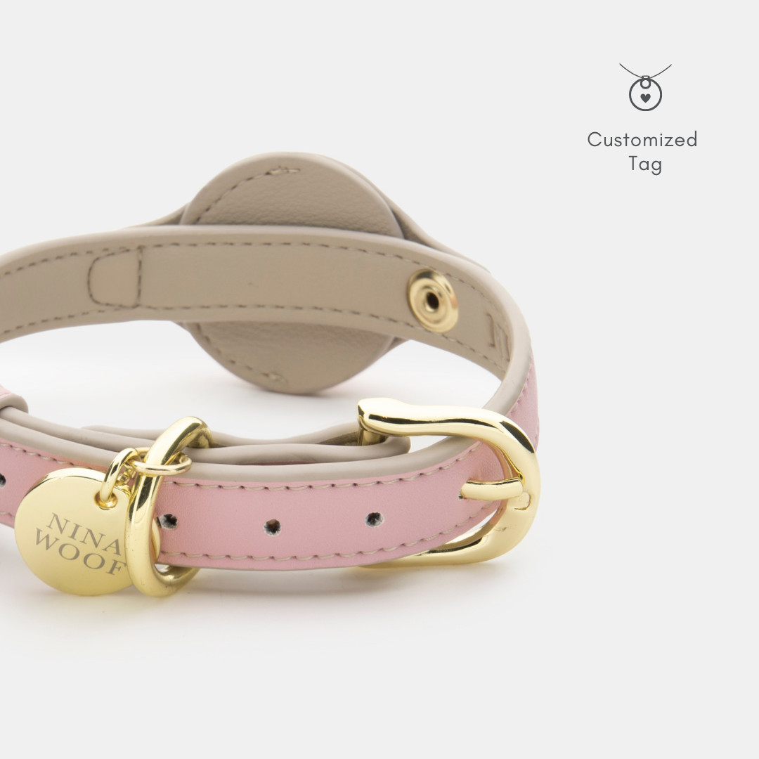 Airtag Collar Pink