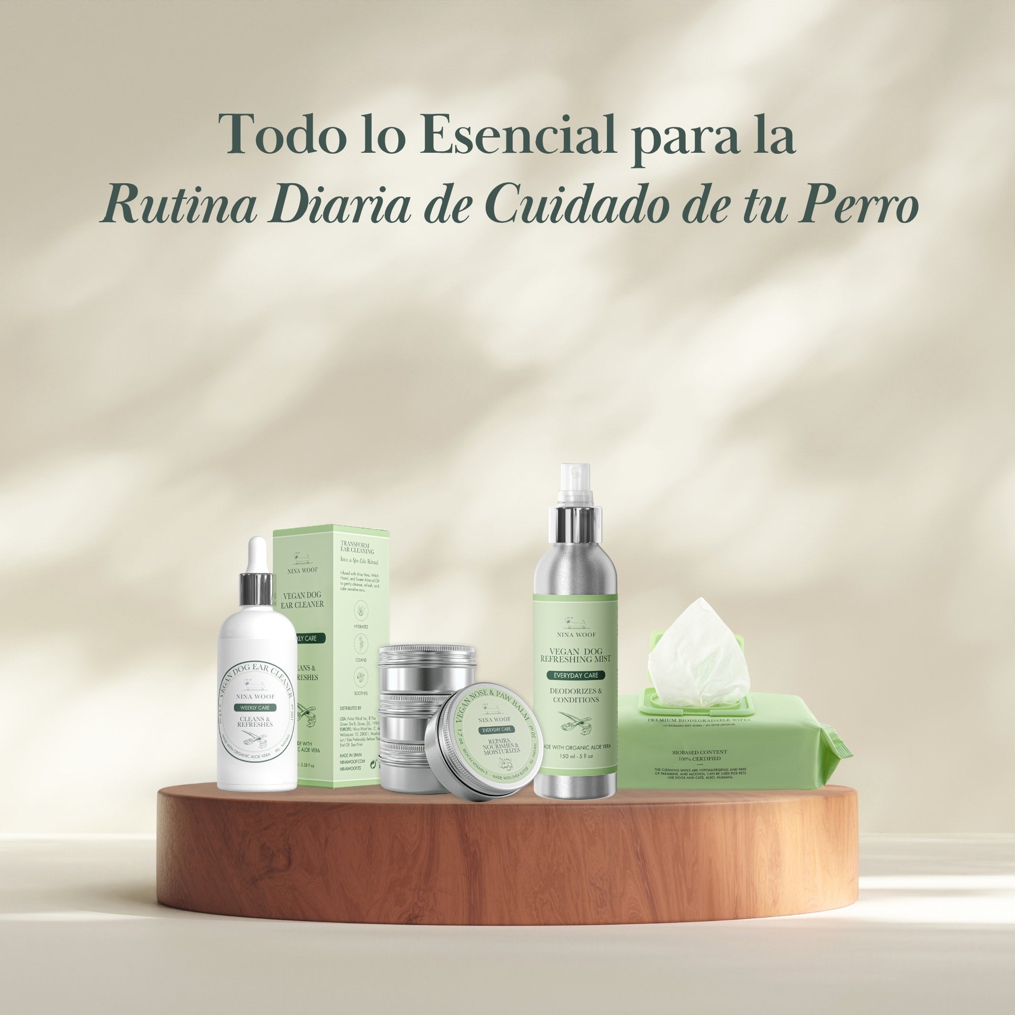 3 - Veganer Bálsamo -Pack für Nasen- und Hundepolster