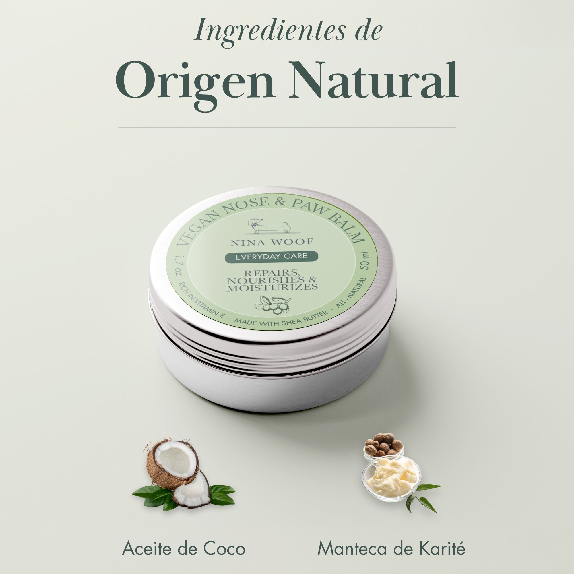 Baume végétalien pour le nez et les coussinets des chiens