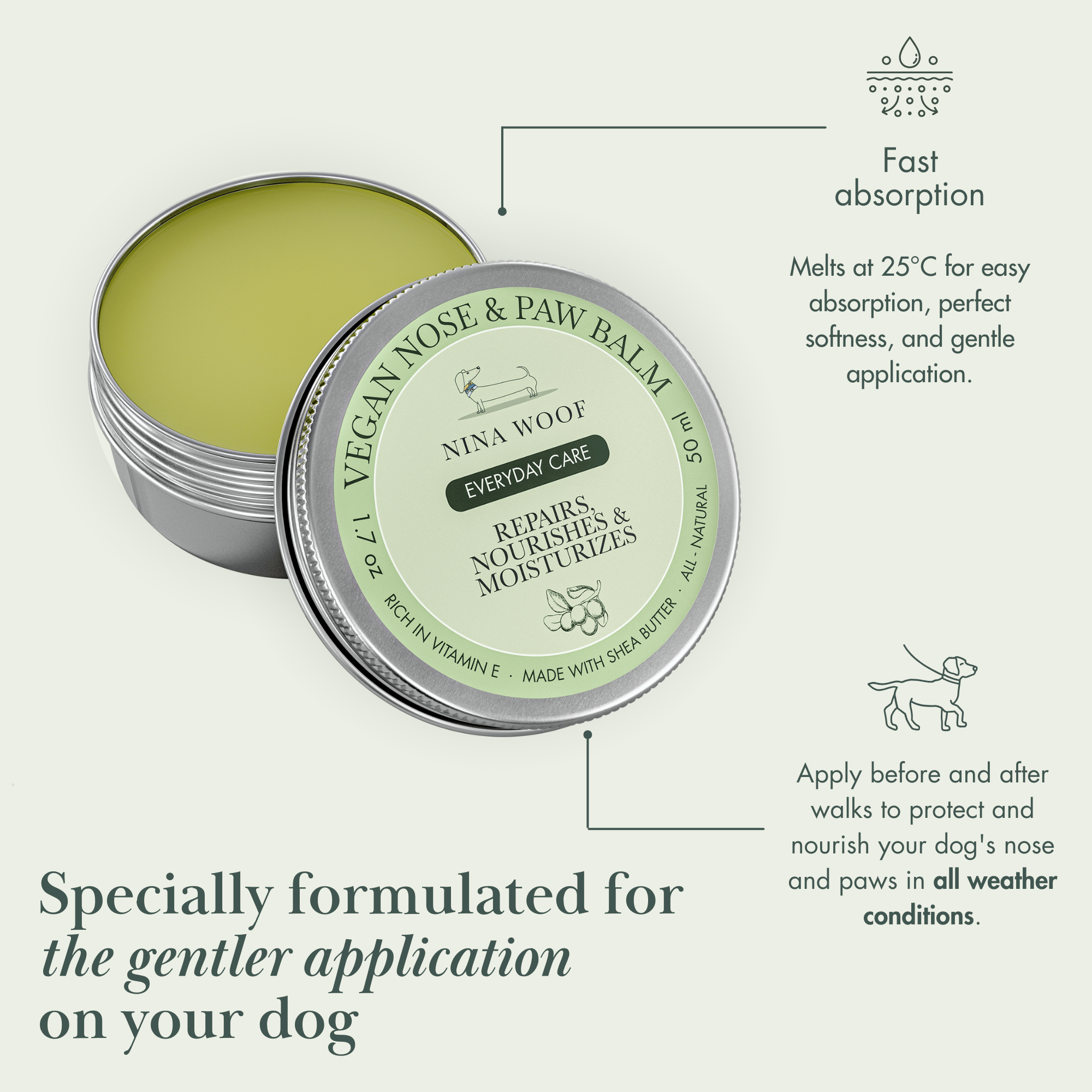 Vegan Dog Nose and Pad Balm
