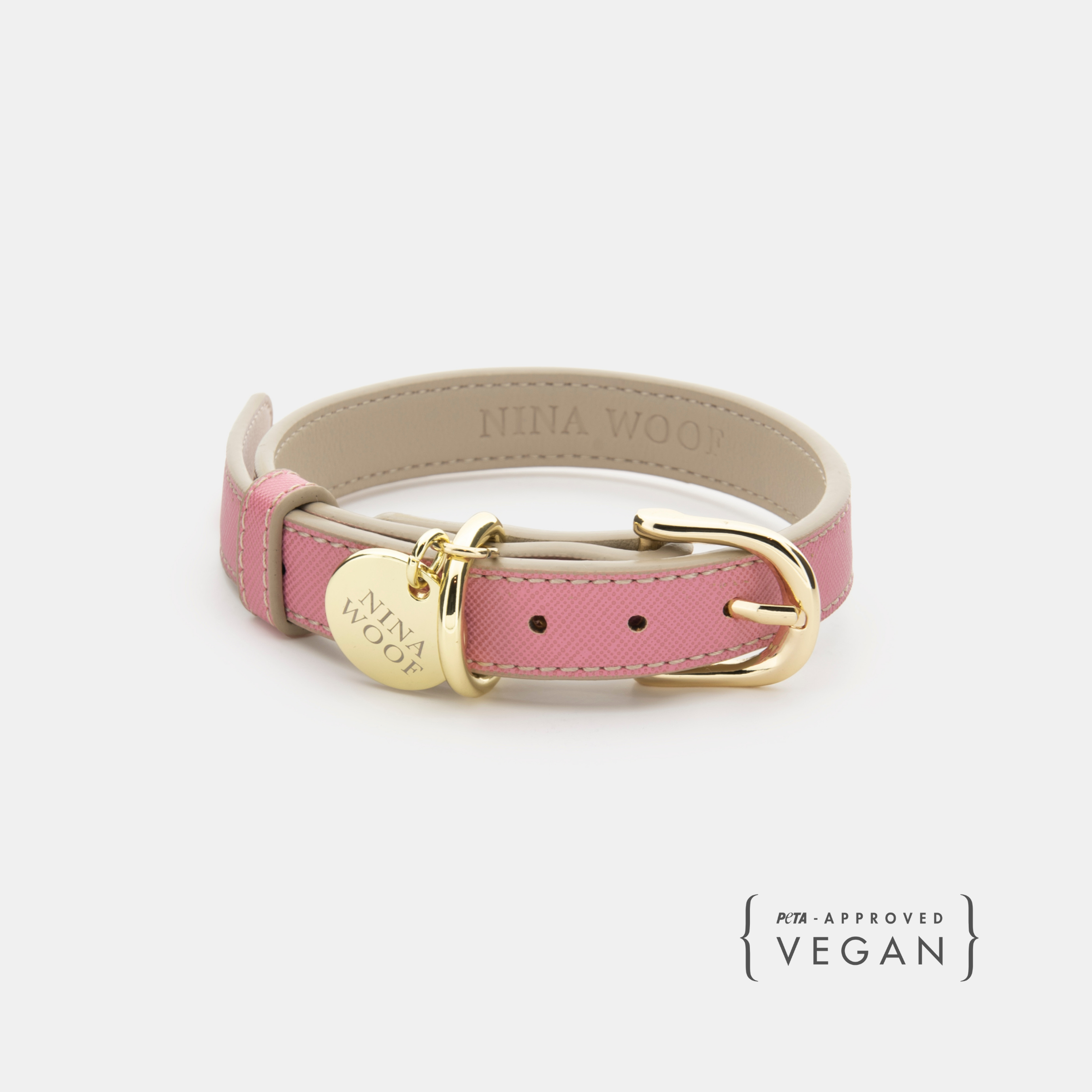 Collier - Cuir Vegan - Rose Rio