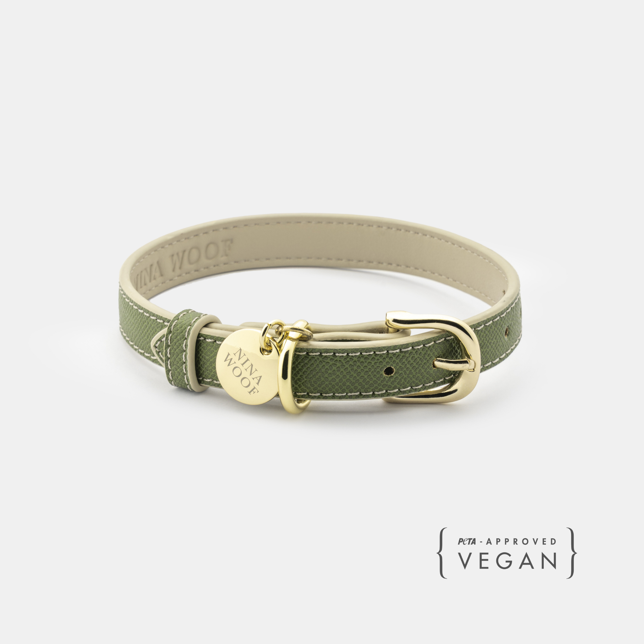 Collar - Vegan Leather - Copenhagen Olive