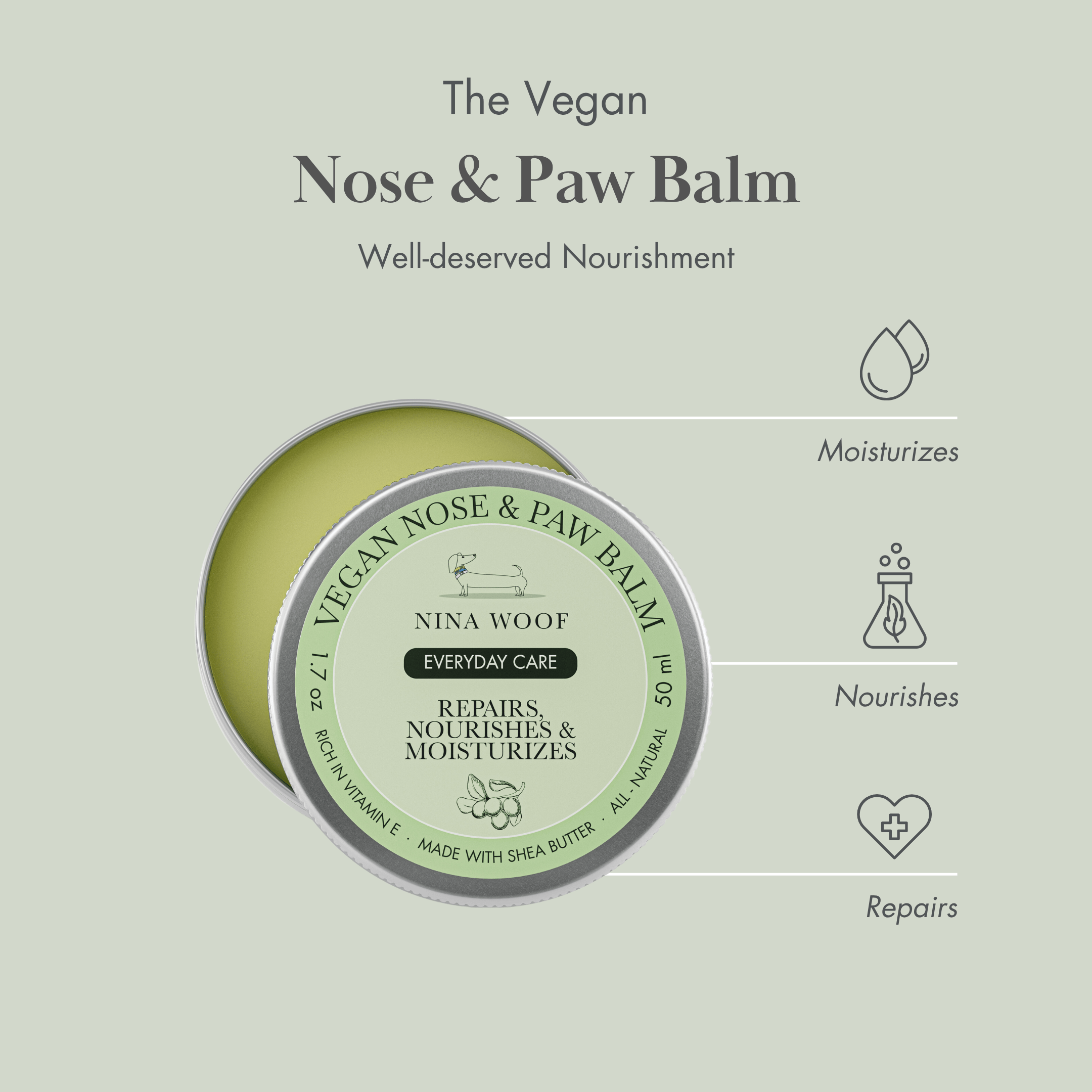 Vegan Dog Nose and Pad Balm