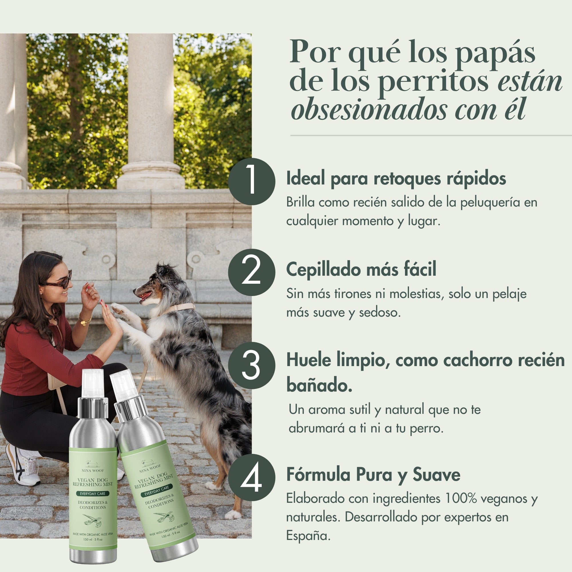 2-Pack - Deodorizing Spray - Vegan Refreshing Mist for Dogs