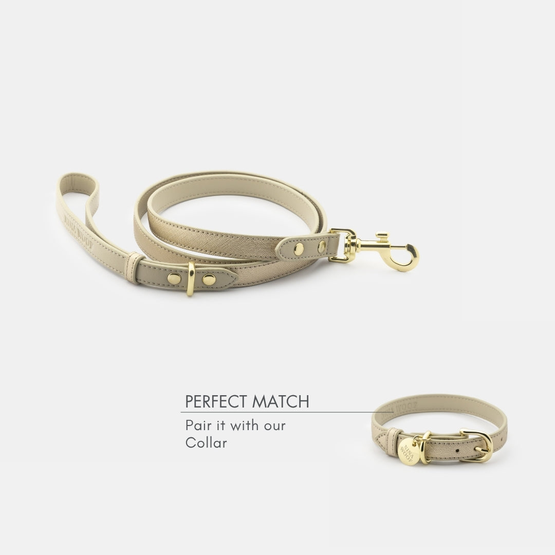 Lead 4ft - Vegan Leather - Rio Gold